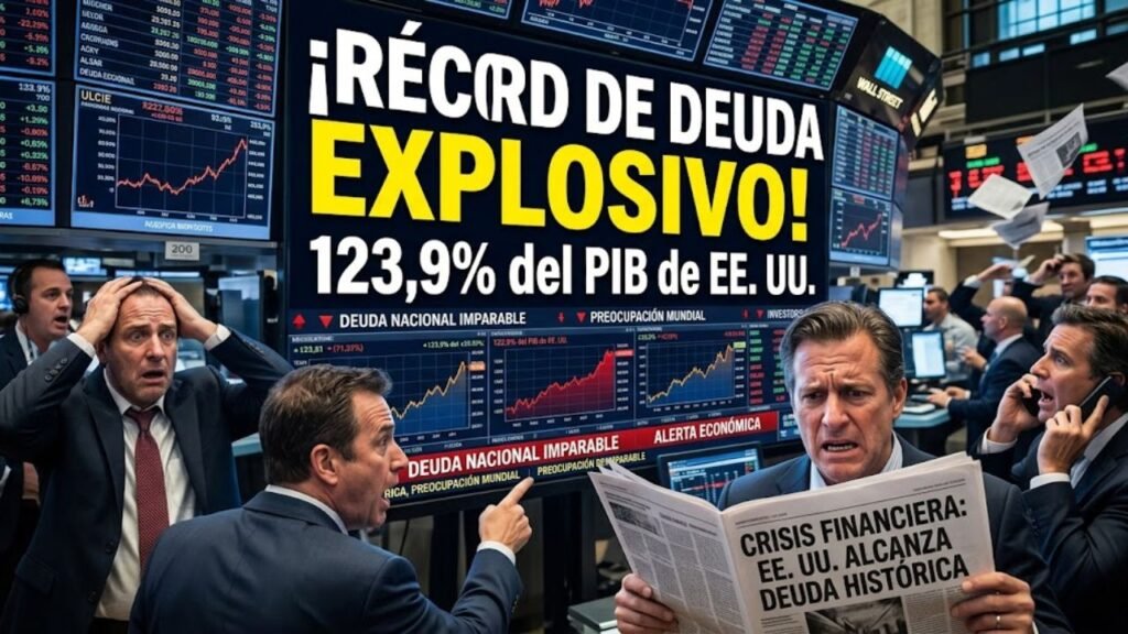 La deuda de EE. UU. llega al 123,9% del PIB